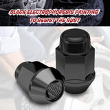 Richeer 12x1.5 20PCS Lug Nuts Black for Accord and Compatible Models