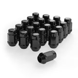 Richeer 1/2-20 Lug Nuts, 20PCS Bulge Acorn, Closed End for Trucks & SUVs - Black