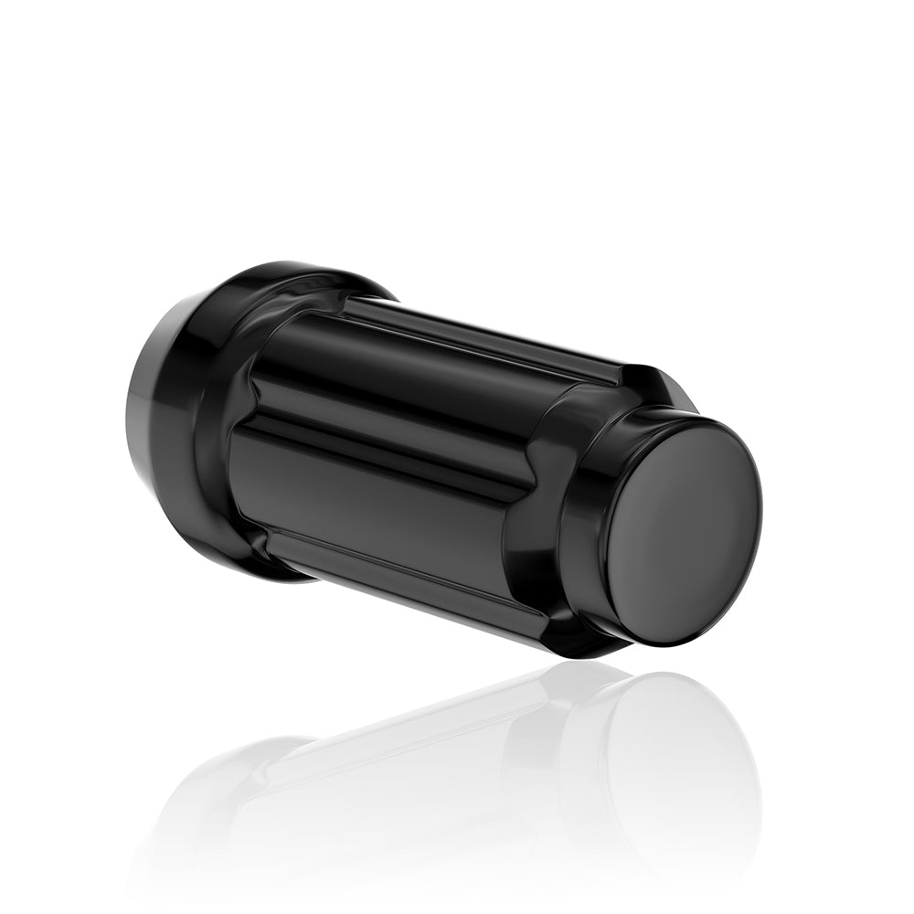 Richeer M12x1.5 Lug Nuts, 20PCS Spline Acorn, Closed End for Trucks & SUVs - Black