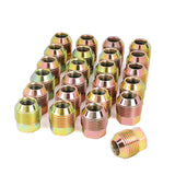 Richeer 14x1.5 24PCS 1.12" Lug Nuts for Silverado and Compatible Models