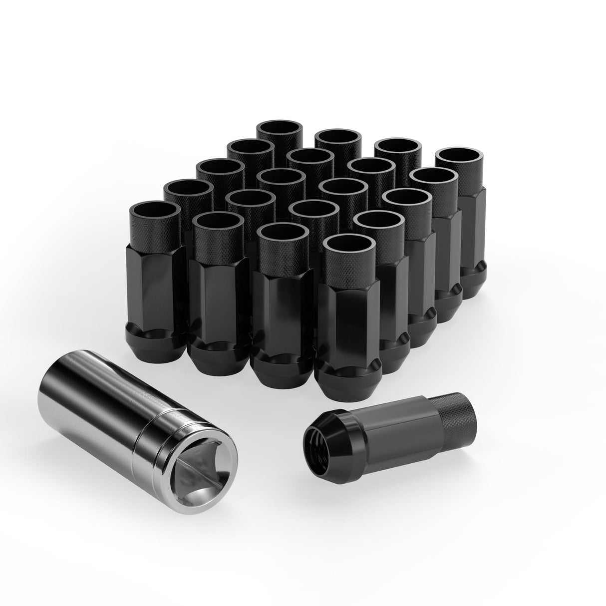 Richeer M12x1.5 20PCS Lug Nuts for Aftermarket Wheels and Compatible Models