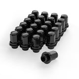 Richeer 24PCS M12x1.5 OEM Factory Style Black Lug Nuts for Tacoma and Compatible Models