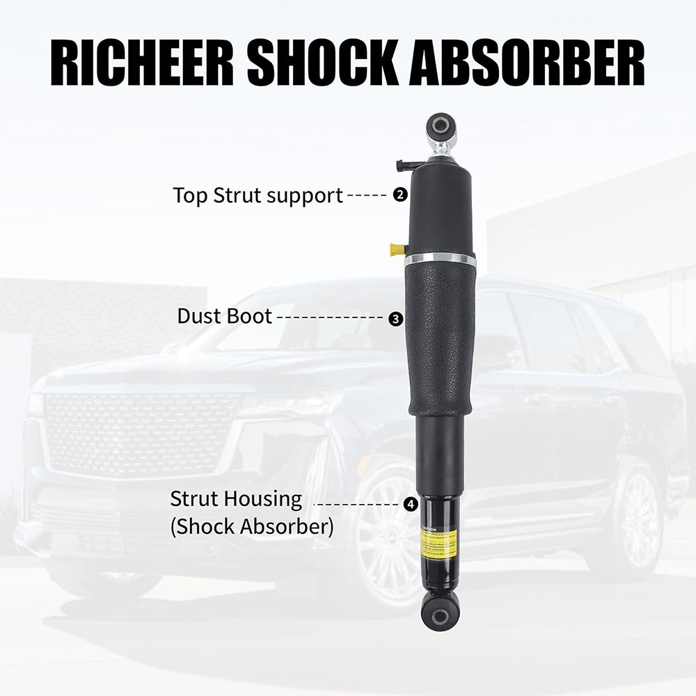 Richeer 2PCS Rear Air Shock Absorber 23487280 580-1091 for 2000-2014 Cadillac Escalade ESV