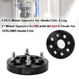 Richeer 4x100mm Wheel Spacers for Off-Road Vehicles (Honda, Mini Cooper & More)