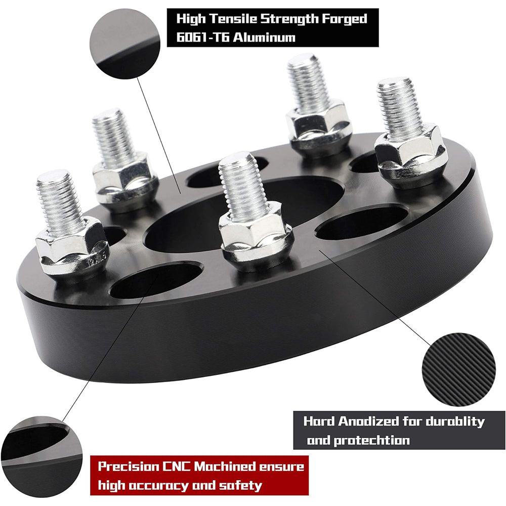 Richeer 5x5" to 5x4.75" Wheel Adapters for Off-Road Vehicles (Buick, Chevy, GMC & More)