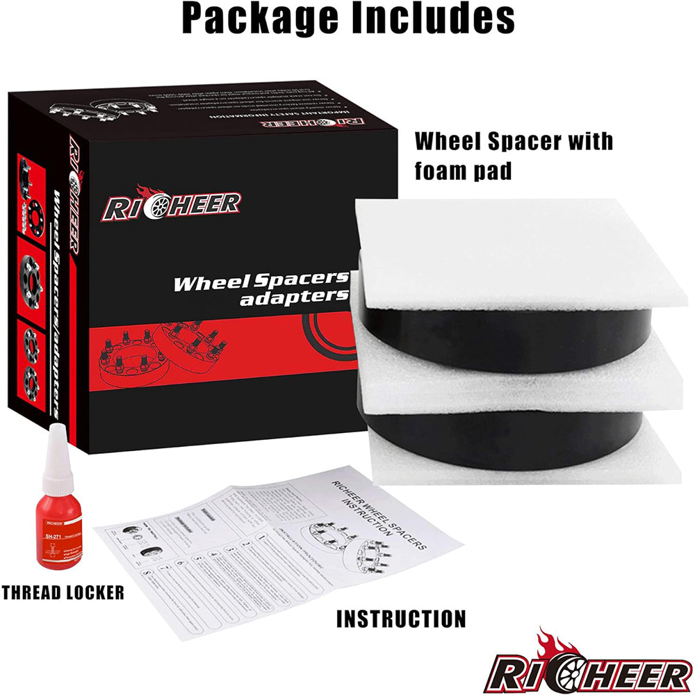 Richeer 5x5" to 5x4.75" Wheel Adapters for Off-Road Vehicles (Buick, Chevy, GMC & More)