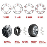 Richeer 5x4.5" to 5x5.5" Wheel Adapters for Off-Road Vehicles (Ford, Jeep & More) - 1.5" Thick