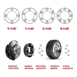 Richeer 1.5" Wheel Adapters 5x5.5 to 5x4.5 for Ram 1500 and Compatible Models