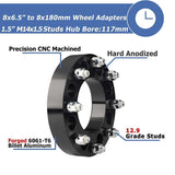 Richeer 8x6.5" to 8x180mm Wheel Adapters for Off-Road Vehicles (Chevy, GMC, Ram & More)