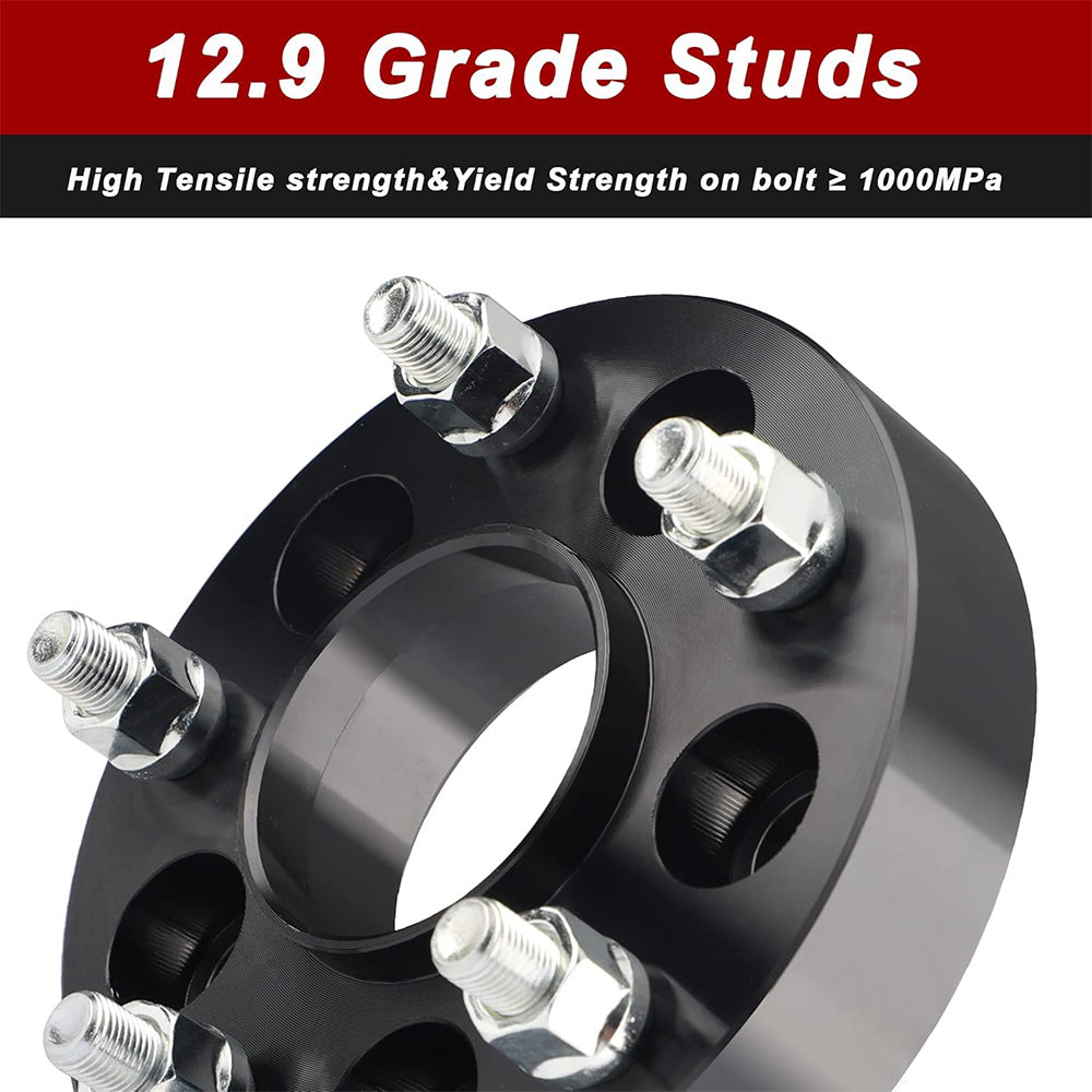 Richeer 5x4.5" to 5x5" Hubcentric Wheel Adapters for Off-Road Vehicles (Ford, Jeep & More)