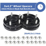 Richeer 5x4.5" Wheel Spacers for Off-Road Vehicles (Acura, Honda & More)