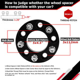 Richeer 5x4.5" to 5x112mm Wheel Adapters for Off-Road Vehicles (Toyota, Lexus, Audi & More)