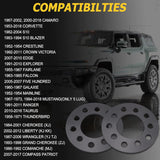 Richeer 5x4.5" 5x4.75" Wheel Spacers for Off-Road Vehicles (Toyota, Honda, Nissan & More) - 6mm Thick