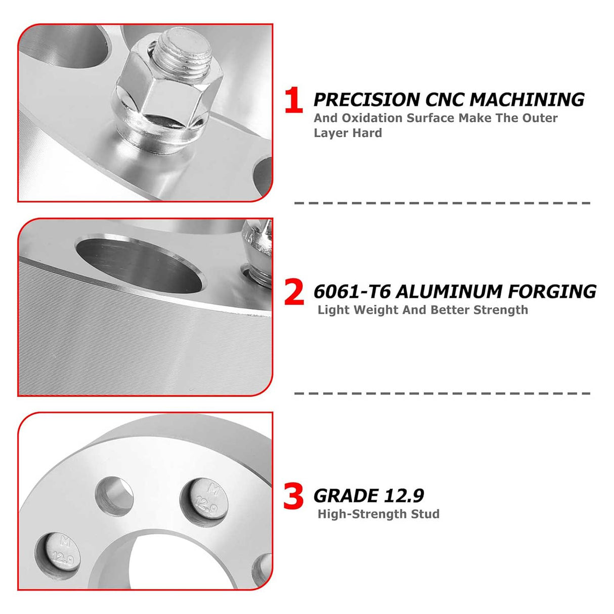 Richeer 4x137mm to 4x156mm Wheel Adapters for Outlander and Compatible Models