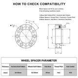 Richeer 6x135mm Hubcentric Wheel Spacers for 2004-2014 F150 and Compatible Models