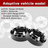 Richeer 6x5.5" Wheel Spacers for 2019-2025 Ranger and 2021-2024 Bronco and Compatible Models