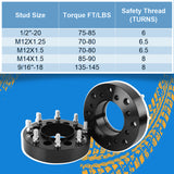 Richeer 8x170mm to 8x200mm Wheel Adapters and Compatible Models