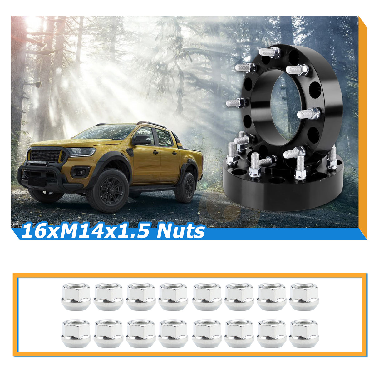 Richeer 8x210mm Hubcentric Wheel Spacers for Silverado 3500 HD DRW and Compatible Models