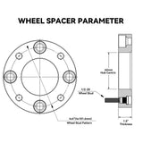 Richeer 4x101.6mm ATV Wheel Spacers for EZ GO Golf Carts and Compatible Models