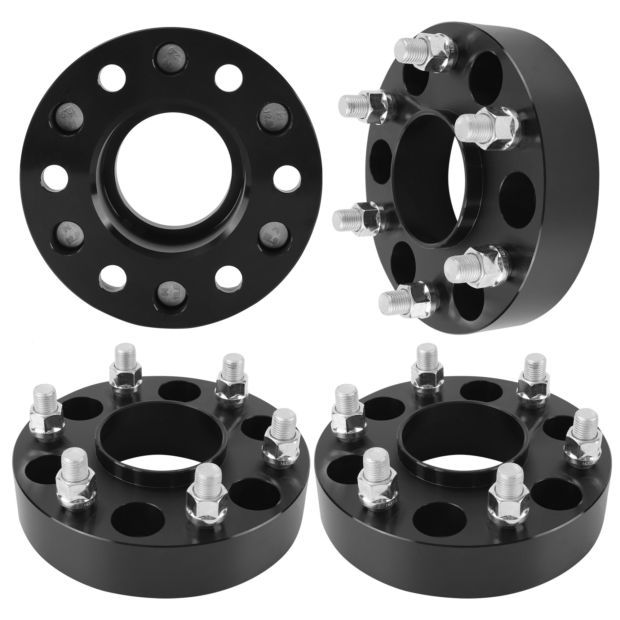 thumbnail image 2 of CTM 2" Wheel Spacers/Adapters – 5x5.5 To 6x135mm, 4-Pack, 6061 T6 Aluminum, M14x2 Studs 2 of 5