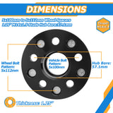 Richeer 5x100mm to 5x112mm Wheel Adapters for Compatible Models